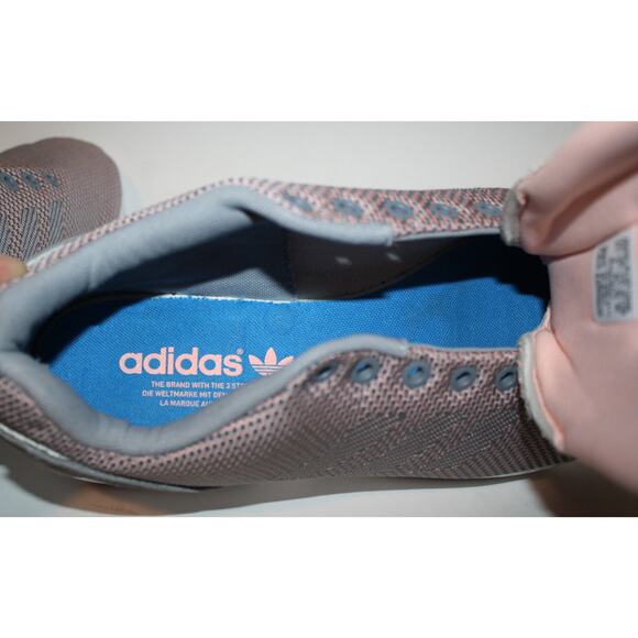 ADIDAS Pink Gray Sneakers Shoes ZX Flux Torsion US 9.5 LN main image 4